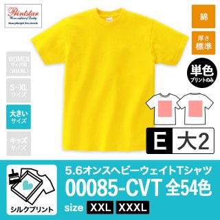 [SP-E] 5.6オンスヘビーウェイトTシャツ 全54色 XXL•XXXL シルクE(大2)