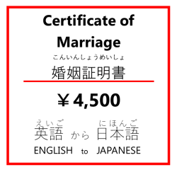 Certificate of Marriage 