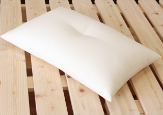 ナチュラルコットン100％/シングル枕　中綿0.6�　薄めタイプ