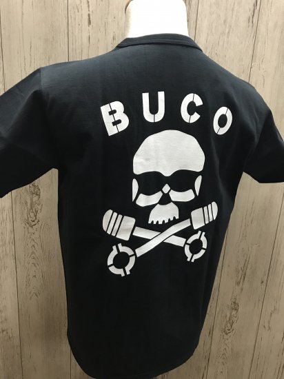 リアルマッコイズ/ BUCO BC21001　スカルピストン BLK ポケット付き半袖Tシャツ 　THE REAL McCOY'S ブコ　SKULL　 PISTON - メンズ　アメリカンカジュアルファッション　セレクトショップ【バーンサイド】