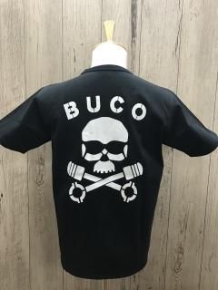 ꥢޥå/ BUCO BC21001ԥȥ BLK ݥåդȾµT THE REAL McCOY'S ֥SKULLPISTON