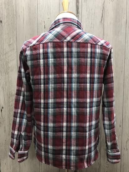 UES/ウエス 502152 RED 先染ヘビーネルシャツ レッド 長袖シャツ