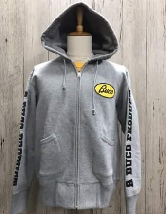 ブブタン メゾンロゴ総柄 スウェット フルジップ ジャケット パーカー Back Logo Eco Fur Blouson Hoodie / バックロゴエコファーブルゾン