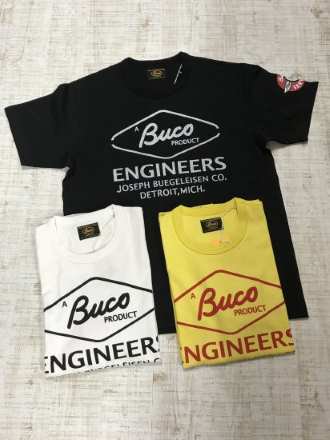 リアルマッコイズ/ BUCO 　BC23003 ブコ ENGNEERS 半袖Tシャツ 　THE REAL McCOY'S 　エンジニア　2023新作