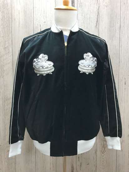 フェローズ  23W-GOLDEN-F リバーシブルスカジャン　スーベニアジャケット　ブラック　刺繍　PHERROWS　