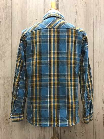 ウエス/UES 502352　BLU　先染ヘビーネルシャツ フランネル HEAVY FLANNEL SHIRTS 　 - メンズ　 アメリカンカジュアルファッション　セレクトショップ【バーンサイド】