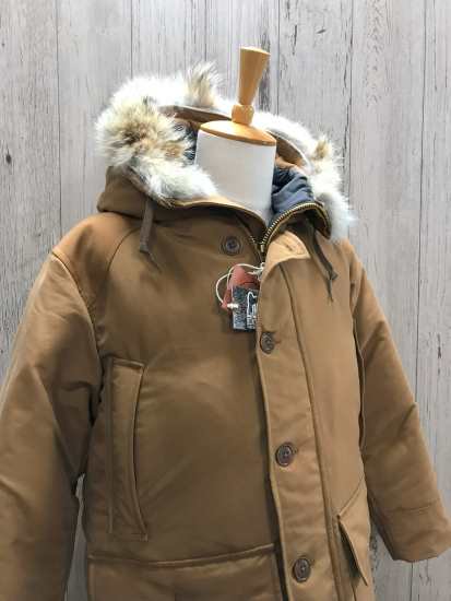 コリンボ ZY-0118 キャメル テリーピークダウンパーカ TERRY PEAK DOWN PARKA コヨーテファー COLIMBO 2023新作  日本製 - メンズ アメリカンカジュアルファッション セレクトショップ【バーンサイド】