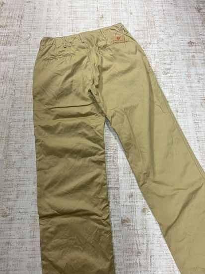 ウエアハウス Lot 1082 CHINOES チノトラウザース ボタンフライ