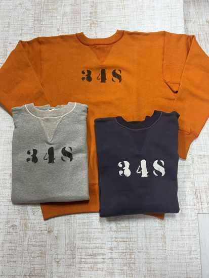 新品 ウエアハウス 403 スウェット 42 L 348 ステンシル 両V ウエアハウス Lot.403 ”348” プリントスウェットシャツ セット