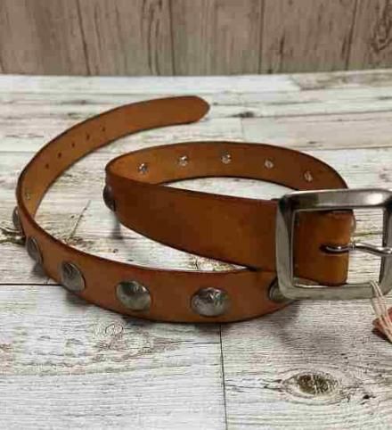 ꥢޥåMA12114LEATHER CONCHO BELT硼ޥåϥɡ쥶硡THE REAL McCOY'S
