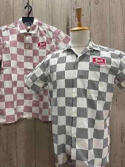 ꥢޥå/BUCO MS25002 STRIPED-CHECKERED SHIRT S/S ȥ饤ץå ץ󥫥顼Ⱦµ THE REAL McCOY'S