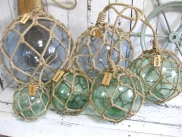 ガラス浮き球　浮き玉　ガラス玉　９６個セット　網紐付き 楽天市場】網入りビン玉、浮き球、浮き玉レトロガラス玉約8cm2