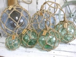 浮き玉　ガラス玉　34cm 浮き玉 ガラス細工 金魚 ミニチュア インテリア 雑貨 フロート