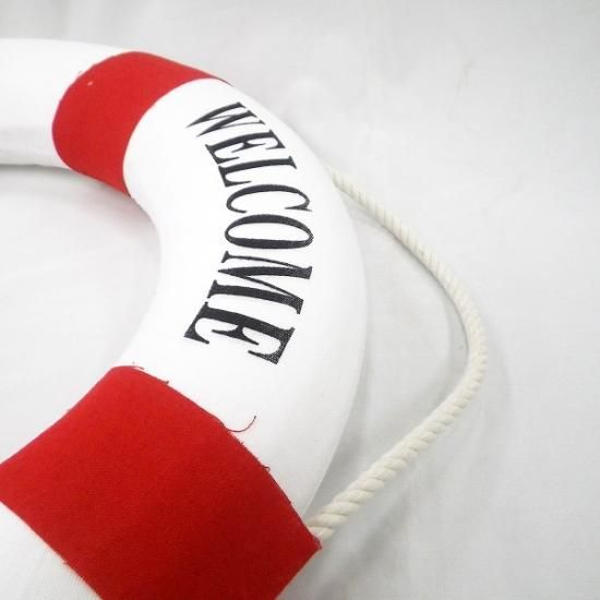 浮き輪のウエルカム(レッド) ライフブイ 浮輪 飾り 浮き輪のウエルカム(レッド) ライフブイ 浮輪 飾り