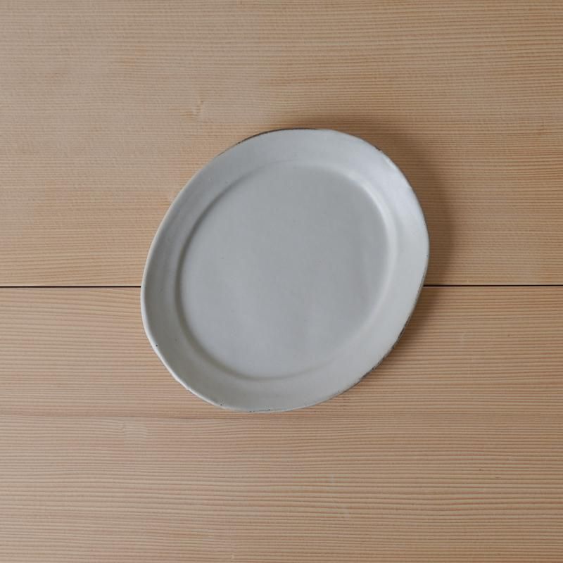 馬場勝文 / 土マット リムオーバル皿 size-2 - RHINES