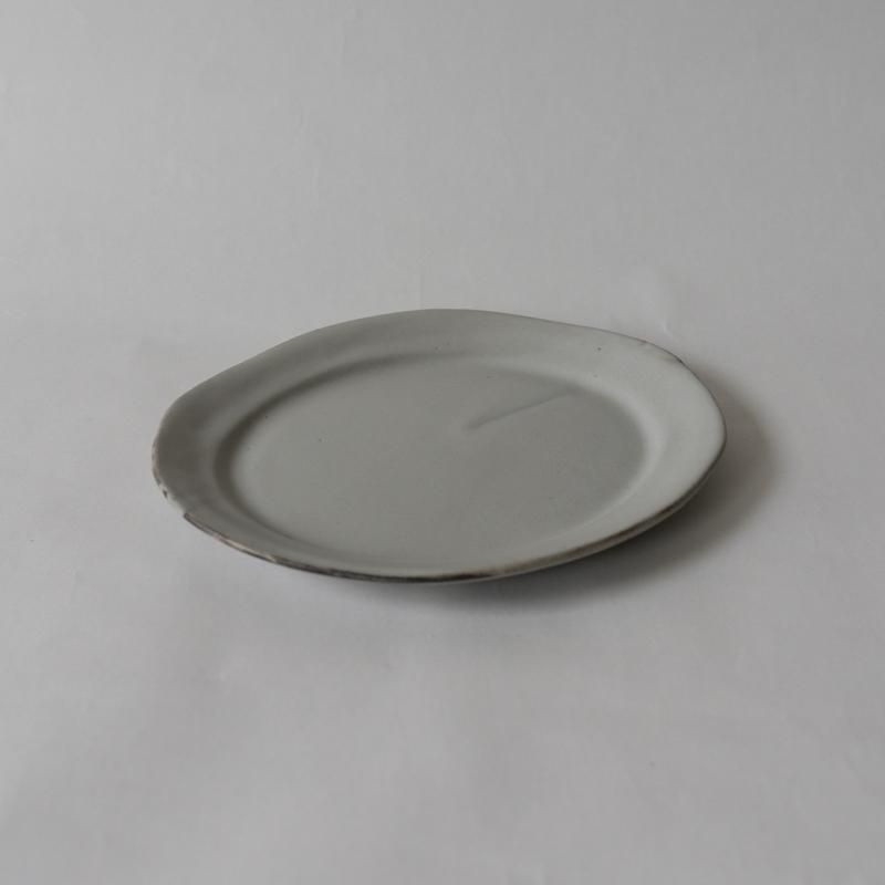 馬場勝文 / 土マット リムオーバル皿 size-2 - RHINES