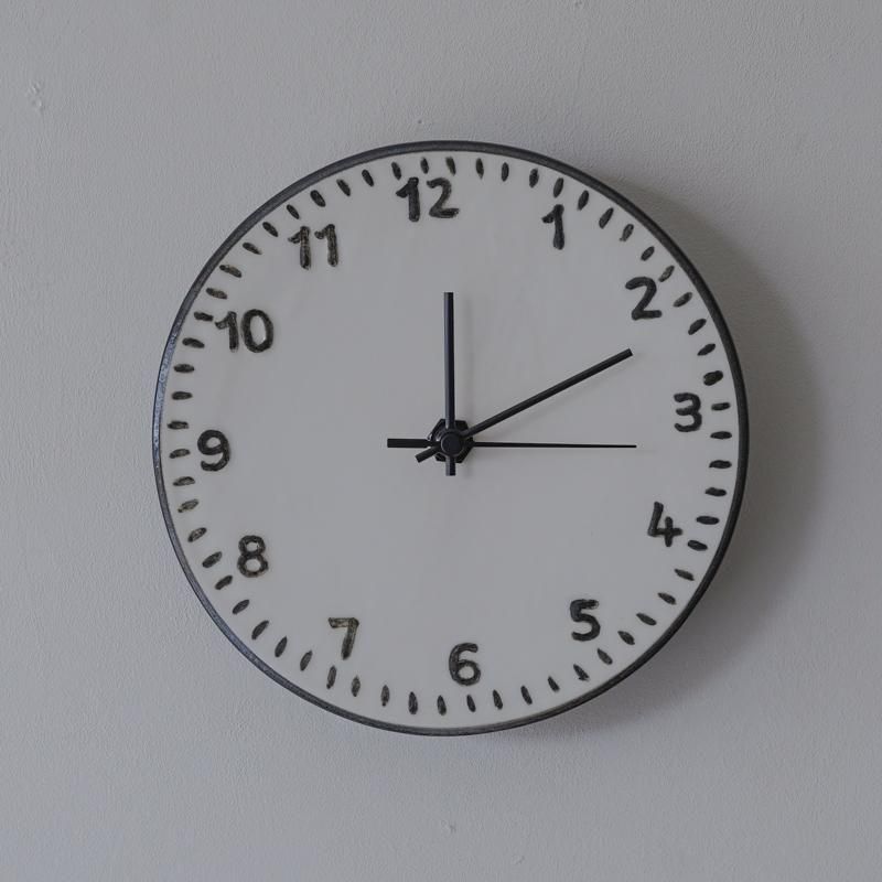 掛け時計　陶器　CANASA CANASA / 時計 大 - RHINES