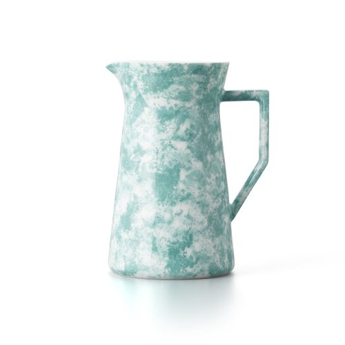 Vase with handle  - Marble green - 