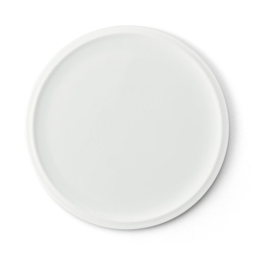 Flat plate with rim φ26� - White -
