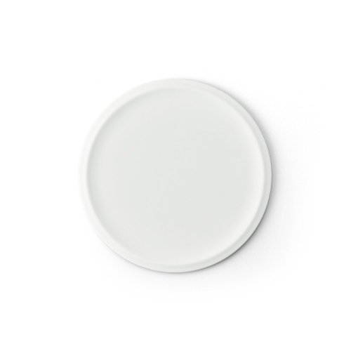 Flat plate with rim φ19.5� - White matt -