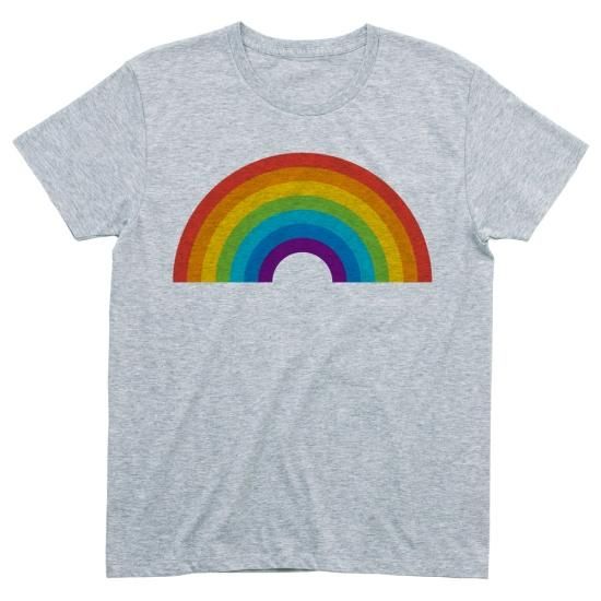 レインボー 虹 英語 元気が出る 名言ｔシャツ 父の日 お守り おもしろ Tシャツ プレゼント ギフト Giftee Dm301 誕生日プレゼント