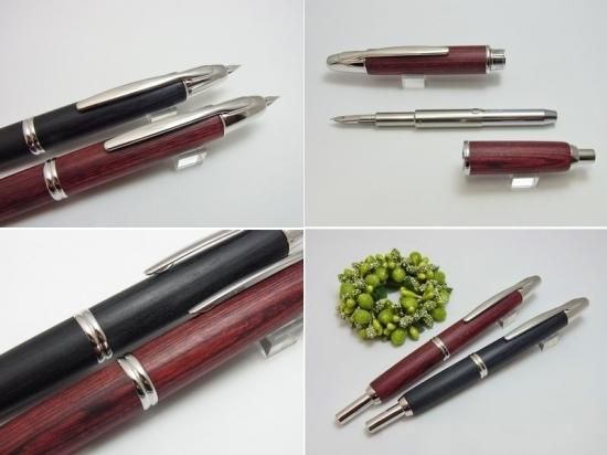 キャップレス 木軸 Fニブ ディープレッド 新品)PILOT パイロット 万年筆 キャップレス 木軸 ディープレッド