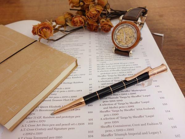 クラシックアネロ ローズゴールド ボールペン - Pen and message.