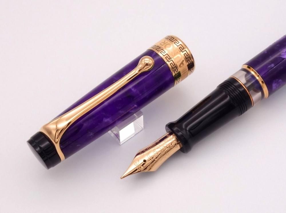 アウロラ オプティマ 万年筆 ヴィオラ F 細字 AURORA アウロラ 万年筆