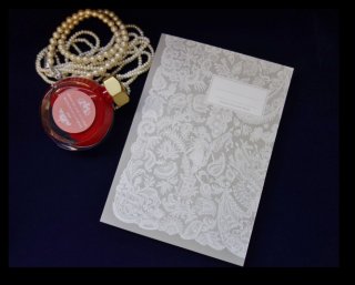 Antique lace note book