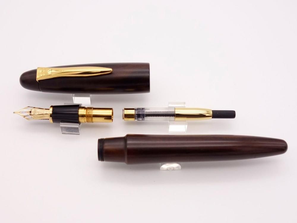 中古品）キングダムノート別注万年筆 出雲 黒柿 - Pen and message.