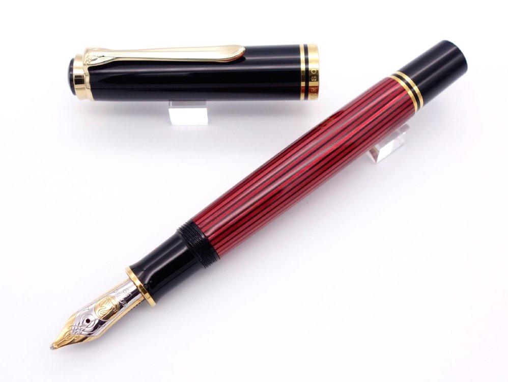 委託販売）（中古品）Pelikan（ペリカン） M800 ボルドー縞 森山