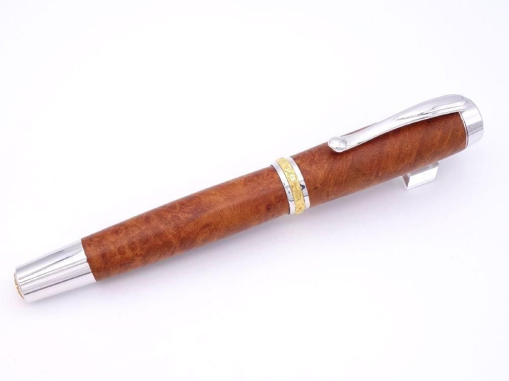 委託販売)(中古品)工房楔 銘木万年筆 花梨瘤杢(万年筆) 委託販売)(中古品)工房楔 銘木万年筆 花梨瘤杢(万年筆)