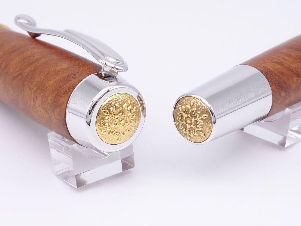委託販売)(中古品)工房楔 銘木万年筆 花梨瘤杢(万年筆) 委託販売)(中古品)工房楔 銘木万年筆 花梨瘤杢(万年筆)