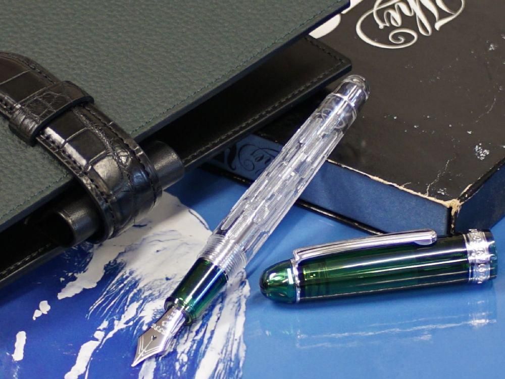 #3776センチュリー 富士雲景 霞 F 細字 新品)PLATINUM プラチナ 万年筆 #3776 センチュリー 富士雲景 霞