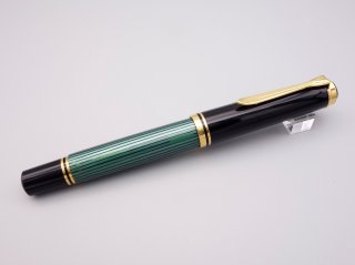 委託販売）（中古品）Pelikan（ペリカン）M800 緑縞 旧天冠 W.-GERMANY＜ペン先：PFニブM＞（万年筆）