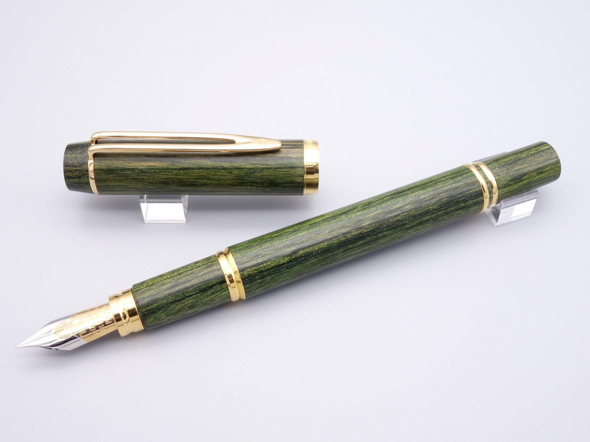 WATERMAN 緑色 万年筆 専用ケース付き Waterman - ウォーターマン エキスパート エッセンシャル