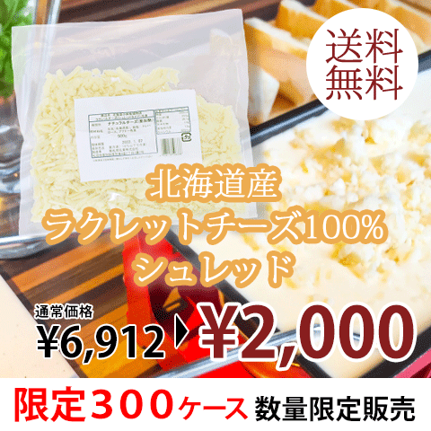 冷凍ラクレットチーズ シュレッド 500g 2袋 新札幌乳業 公式オンラインショップ 北海道乳製品のお取り寄せ ギフト販売