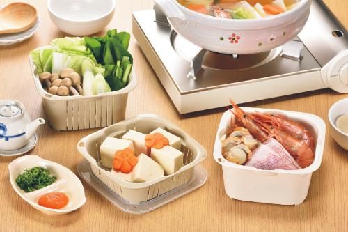 調理器具 下ごしらえに便利な角型ザルバット4点セット（ZB-001