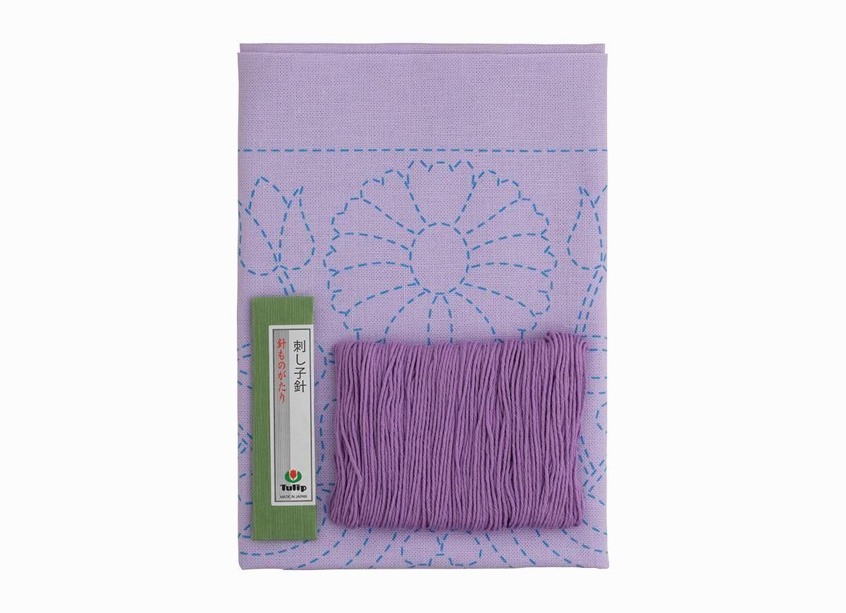 花ふきん SASHIKO WORLD France 幸せのゆりかご - チューリップ