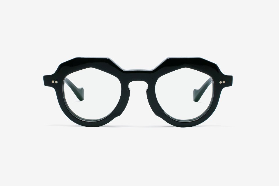 Handcrafted Celluloid Frame - BLACK 