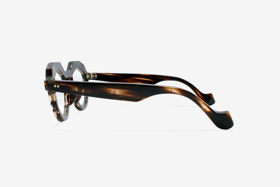 Handcrafted Celluloid Frame - BROWN FADE