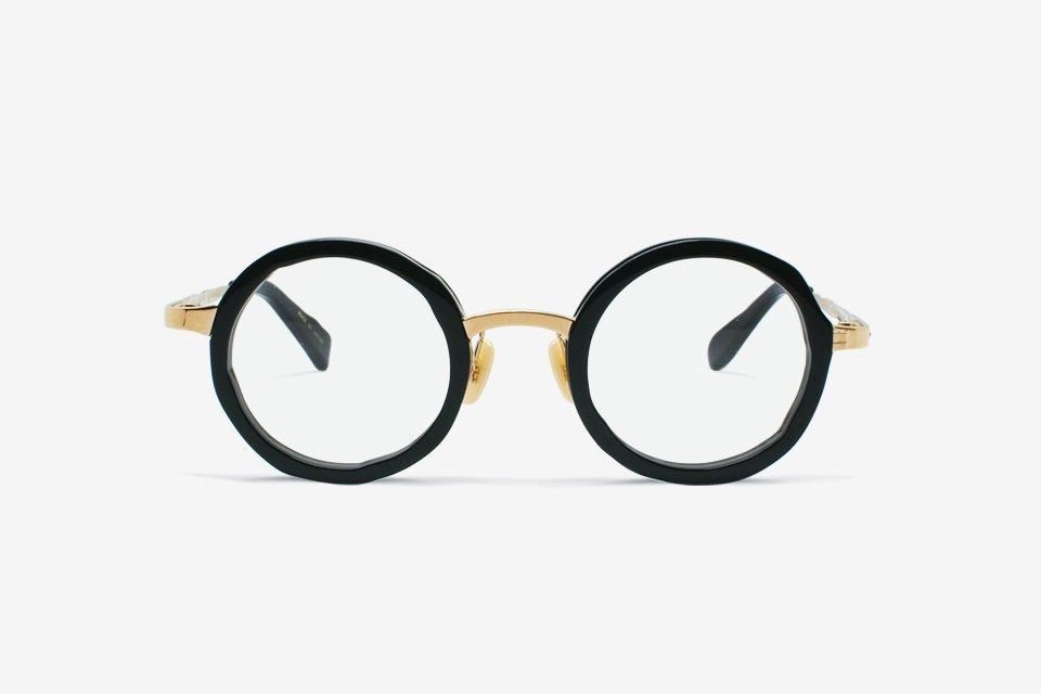 masahiro maruyama 廃番色 MM-0013 眼鏡 サングラス MASAHIRO MARUYAMA マサヒロマルヤマ - MM-0013 - No.1 Black - Gold