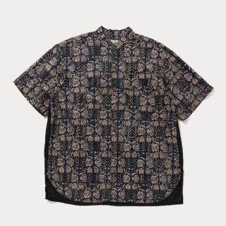 GOHEMP NO COLLAR SHORT SLEEVE SHIRTS