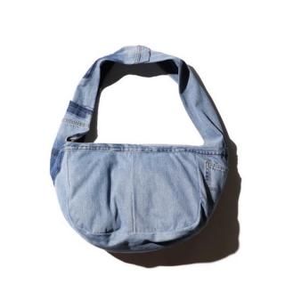 THRIFTY LOOK / BLUE DENIM NEWSPAPER BAG