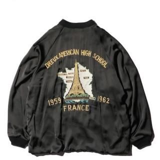 THRIFTY LOOK / REVERSIBLE SOUVENIR DAHS FRANCE 1959 JACKET SATIN
