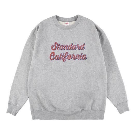 SD US Cotton Script Logo Crew Sweat グレーL SD US Cotton Script Logo Crew Sweat - メンズブランドファッション