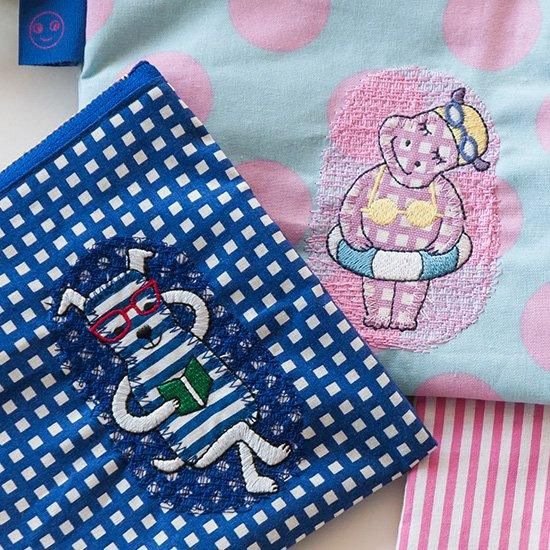 今治タオル｜クレシェンド｜AMICA アップリケ ポーチ