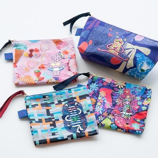 今治タオル｜クレシェンド｜AMICA アップリケ ポーチ