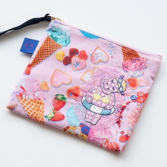 今治タオル｜クレシェンド｜AMICA アップリケ ポーチ