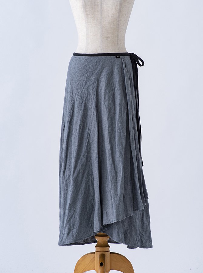 Skirt（スカート）- グレーネイビー